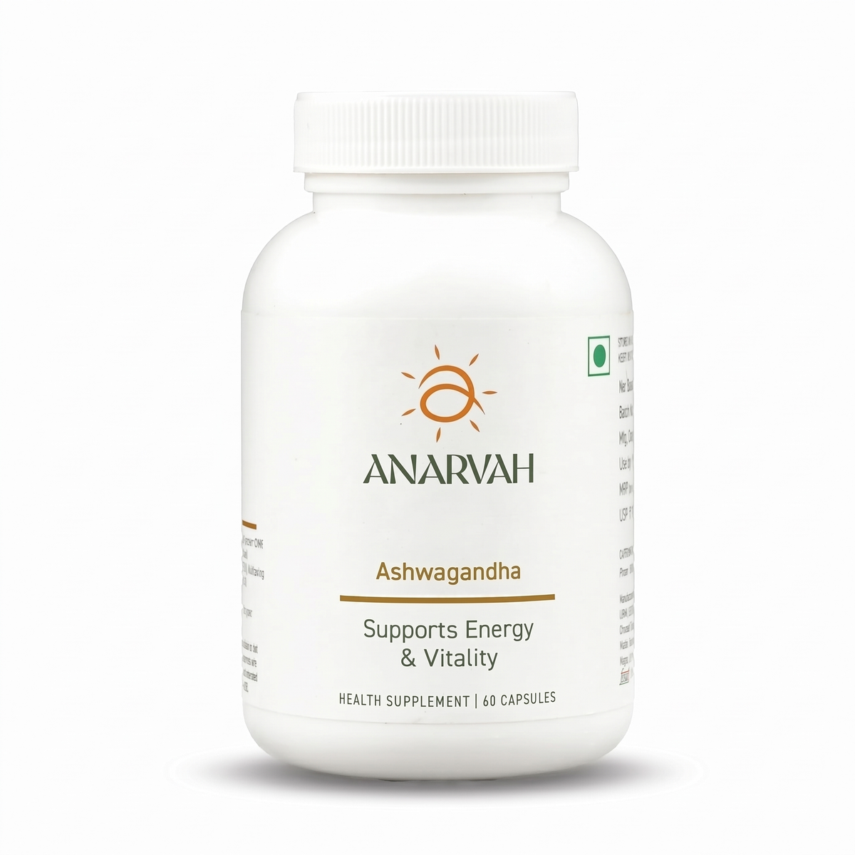 Anarvah Ashwagandha 800mg — main bottle hero