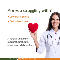 Anarvah CoQ10 + Lycopene | Cardio Vascular Health Supplement | 60 Veg Capsules