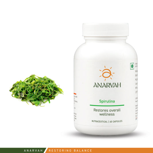 Anarvah Spirulina benefits - plant protein antioxidants vitamins B12 iron for energy and immunity